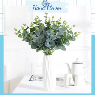 Cành lá táo, cụm cành táo điểm 16 nhánh trang trí nhà cửa, lá bạch đàn khô - Hana Flower