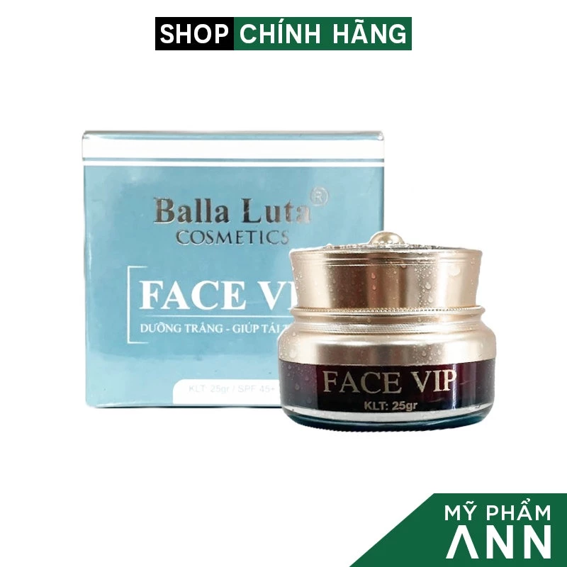 Kem Face Balla Luta VIP Nhỏ Hộp Xanh Chính Hãng Bala Luta 25g