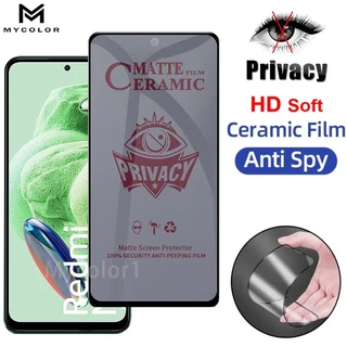 chống nhìn trộm Nhám Full Màn Chống Vân Tay dẻo Cho Redmi Note 13 12 12s 11 11T 11s 10 10s 9 9s 8 China Pro Plus Pro+ 4G 5G 2024