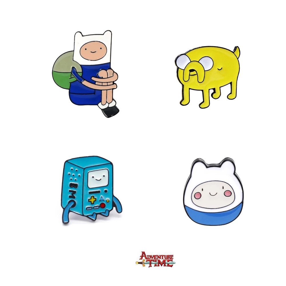 Y&P| Ghim Cài Áo Adventure Time Huy Hiệu Cài Áo Adventure Time Anime Hoạt Hình Hợp Kim Men Trâm