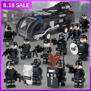 Bộ Lắp Ghép Lego Mô Hình Búp Bê Đức Màu Đỏ Phù Hợp Với Lego SWAT