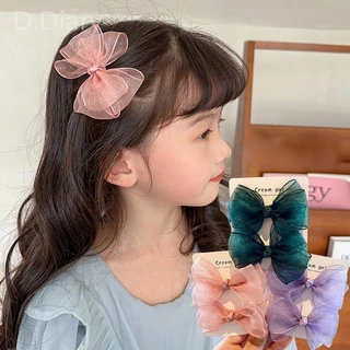 Set 2 Kẹp Tóc Nơ Nhiều Màu Thời Trang Hàn Quốc Cho Bé Gái dreamdiary