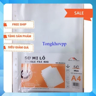 1 tập sơ mi đục lỗ A4 Dày Trung( 5 lạng)