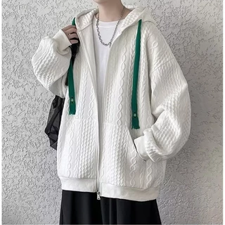 Áo Khoác Hoodie Dáng Rộng Thời Trang Cá Tính Cho Nam