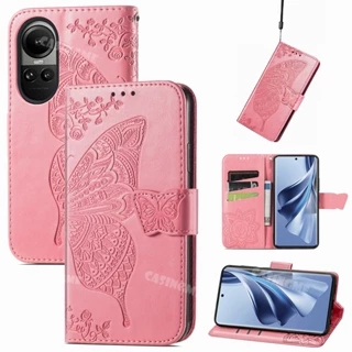 Oppo reno 10 10pro 2023 bao da nắp gập cho oppo reno 10 reno10 pro reno10pro 10pro + + plus 5g vỏ chống sốc ví da giá đỡ thẻ điện thoại ốp lưng