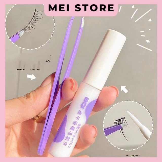 Set Keo Dán Mi Kèm Nhíp BQI EYE Makeup - B7513