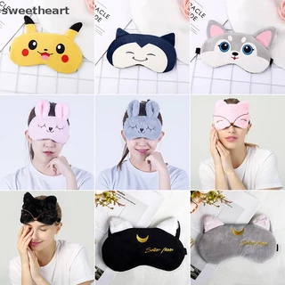 [Sweetheart] Ngủ mắt che mặt nạ ngủ dễ thương đêm Giấc Mơ mặt nạ Băng loại Pikachu New