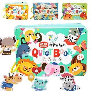 QUIET BOOK BUSY BOOK WITH VELCRO MONTESSORI EARLY LEARNING EDUCATIONAL TOYS PRESCHOOL ACTIVITY BOOK FOR KIDS TODDLERS