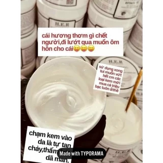 kem body kích trắng mạnh Retinol HER hủ 500gr hương nước hoa căng bóng da