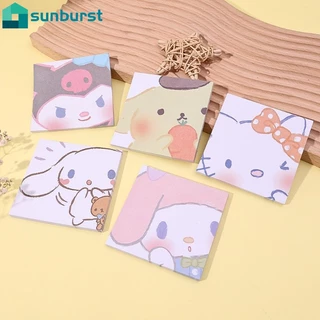 SANRIO Sổ Ghi Chú Mini Hình Vuông Họa Tiết Hoạt Hình Dễ Thương Dành Cho Học Sinh