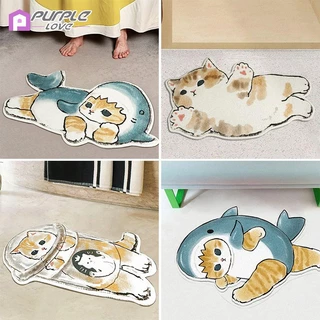 Thảm trải sàn chống trượt hình con mèo hoạt hình nhiều kiểu dáng tùy chọn dễ thương