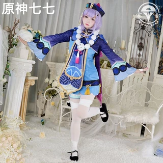 Genshin Impact QiQi Cosplay Costume plus size Anime animation clothing zombie cute loli suit game girl Uniform Halloween