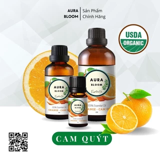 Tinh Dầu Thiên Nhiên Cam Quýt Aura Bloom Nguyên Chất 10ml