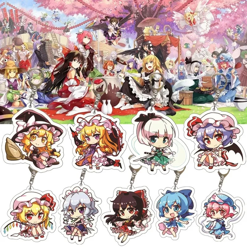 Móc Khóa Mặt Acrylic Hình Nhân Vật Anime Game Touhou Project