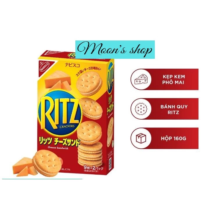 BÁNH QUY RITZ KẸP KEM PHÔ MAI 106g ( 2 gói x 53g)