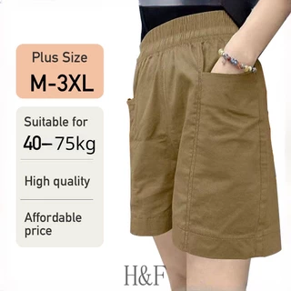 Quần Short Cotton Lưng Cao Ống Rộng Thời Trang Hàn Quốc Dành Cho Nữ