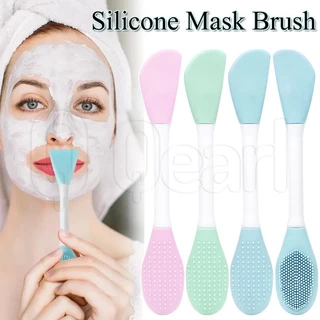 Cọ Silicone Hai Đầu Dùng Vệ Sinh Mặt / Cọ Bùn DIY Có Thể Tháo Rời Tiện Lợi