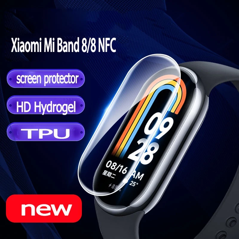 Miếng dán TPU JANSIN mềm bảo vệ màn hình cho Xiaomi mi band 8 8NFC band 8 band8