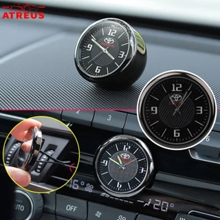 Đồng Hồ Dạ Quang Mini Trang Trí Nội Thất Xe Hơi Toyota Agya Razie Calya Avanza Veloz Rush Kijiang Innova Yaris Corolla Cross bZ4X RAV4 Vios Fortuner CHR Camry