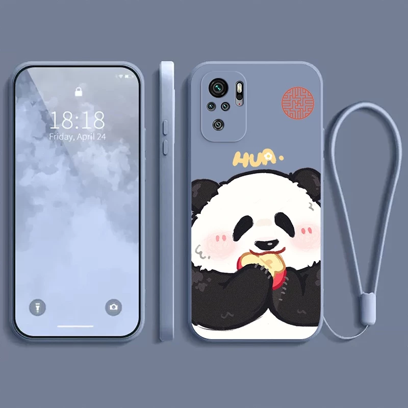 ốp lưng  xiaomi Redmi NOTE 10 4G Redmi NOTE 10S Poco M5S Ốp điện thoại dẻo Gấu trúc mắn