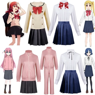 Bocchi the Rock! Cosplay Costume Hitori Gotoh JK Uniform Ryo Yamada Ikuyo Kita Nijika Ijichi School Sailor Girls Women Hot Anime Halloween Costumes