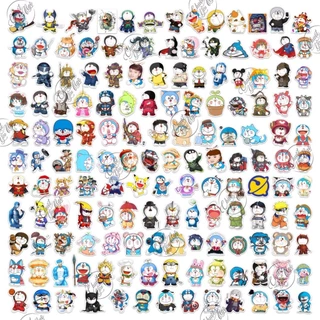 50 mẫu sticker hình dán chủ đề Đô Rê Mon cosplay chống nước dán điện thoại, laptop, xe đạp, nón bảo hiểm NT 19