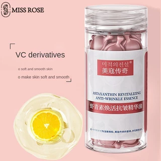 Miss Rose Astaxanthin Viên Nang Tinh Chất Retinol Mặt Chống Lão Hóa Kích Hoạt Sâu Collagen Làm Trắng Da Giảm Nếp Nhăn Mờ Tàn Nhang Đậm