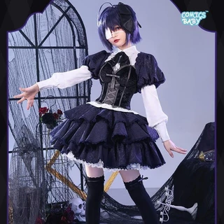 Other Delusions Takanashi Rikka cosplay Costume S-XL wig Halloween Cos Suit Gothic dress Lolita Girl