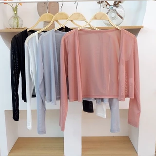 Áo Khoác Cardigan Mỏng Chống Nắng Phong Cách Thời Trang Mùa Hè