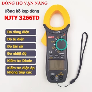 Ampe Kìm Đồng Hồ Vạn Năng NJTY 3266TD Đo Tụ,Tần Số, Nhiệt Độ, Dòng Điện, Điện Áp, Điện Trở, Điện Dung