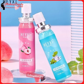 Xịt thơm miệng HEYXI vị đào/ bạc hà kháng khuẩn dung tích 20 ml MS 235 [ MakeupBeauty.Store Cho Nàng Thêm Xinh ]