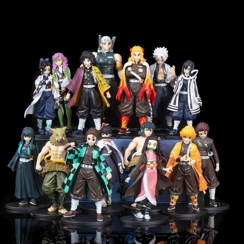 Mô Hình Nhân Vật Kimetsu No Yaiba Shinobu Nezuko Bằng PVC 13-19cm