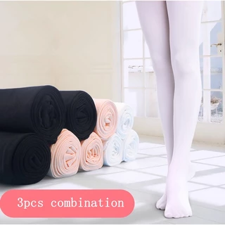 Bộ 3 Đôi Quần Tất 80D Múa Ballet Màu Đen Dành Cho Nữ