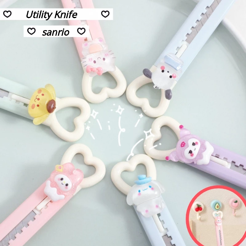 Dụng Cụ Mở Hộp Giấy / Dao Sanrio Hình Trái Tim Cho Học Sinh / Văn Phòng