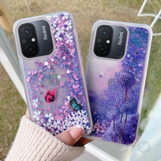 Ốp Lưng Cho Xiaomi Redmi 13C 12C 11A 10 10A 10 9 9A 9C 9T A1Plus Note 13 12 11 10 9 8 Pro 9S 10S 11S 12Pro Plus Liquid Quicksand Bling Glitter Case