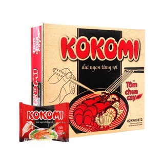 mì tôm chua cay kokomi thùng 30gói x 65gr