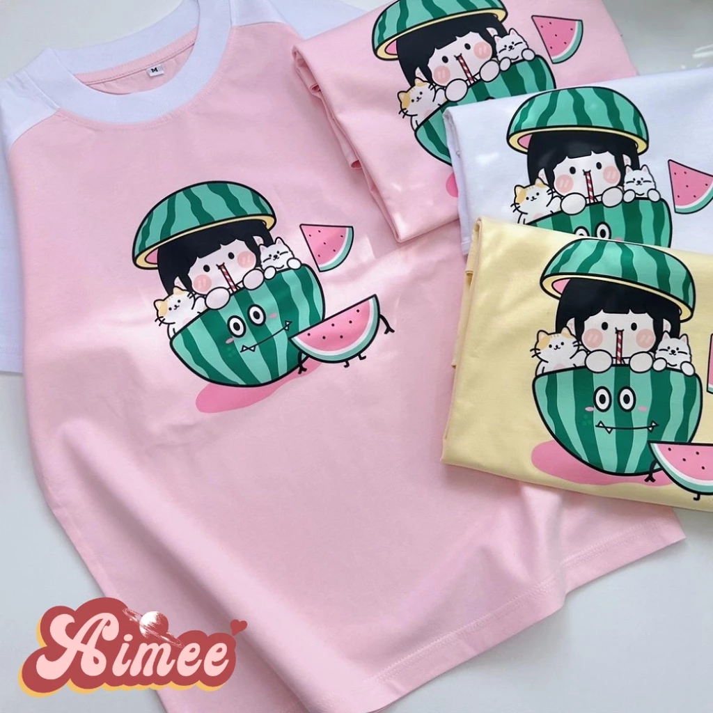 Áo baby tee dưa hấu dễ thương áo thun form vừa chất cotton