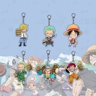 Móc Chìa Khóa Bằng Acrylic Hình Nhân Vật Hoạt Hình One Piece