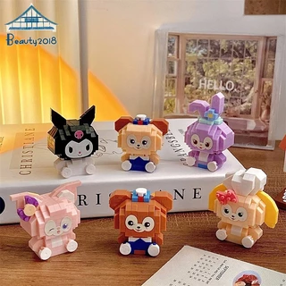 SANRIO Đồ Chơi Khối Xây Dựng Mini Kuromi Cho Bé