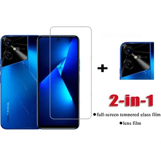 Phim kính cường lực 2 in1 tecno pova neo 3 cho tecno pova 5 4 pro 3 neo 2 spark 10 pro 10c 10 5g go 2023 kính bảo vệ màn hình bằng kính ống kính máy ảnh