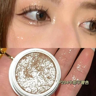 JIE DAZZLER Một màu Eyeshadow Pearlescent Eyeshadow Một màu Lift Silkworm