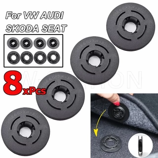 Set 4 / 8 Kẹp Cố Định Thảm Lót Sàn Xe Hơi Audi Skoda VW Passat Polo Golf Jetta