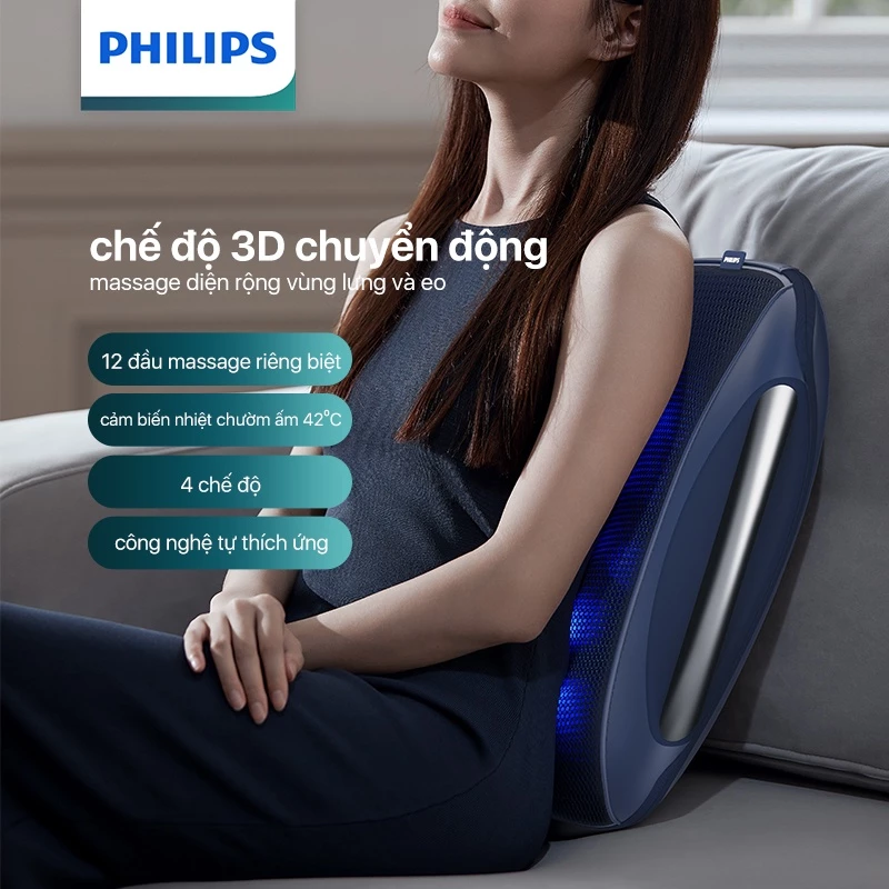 Máy Massage Lưng PHILIPS 4501-12 đầu massage riêng biệt,4 chế độ
