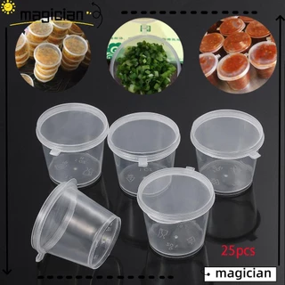 Set 25 hộp nhựa đựng màu nước chấm có nắp đậy tiện dụng