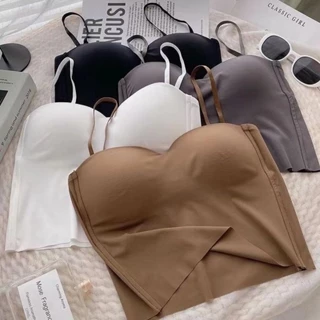 B11 Set 3 áo Bra su non cao cấp mát lạnh, có đệm mút kháng khuẩn 2p, không gọng, cúp ngang sexy, 2 dây nâng ᵰgực gợi cảm