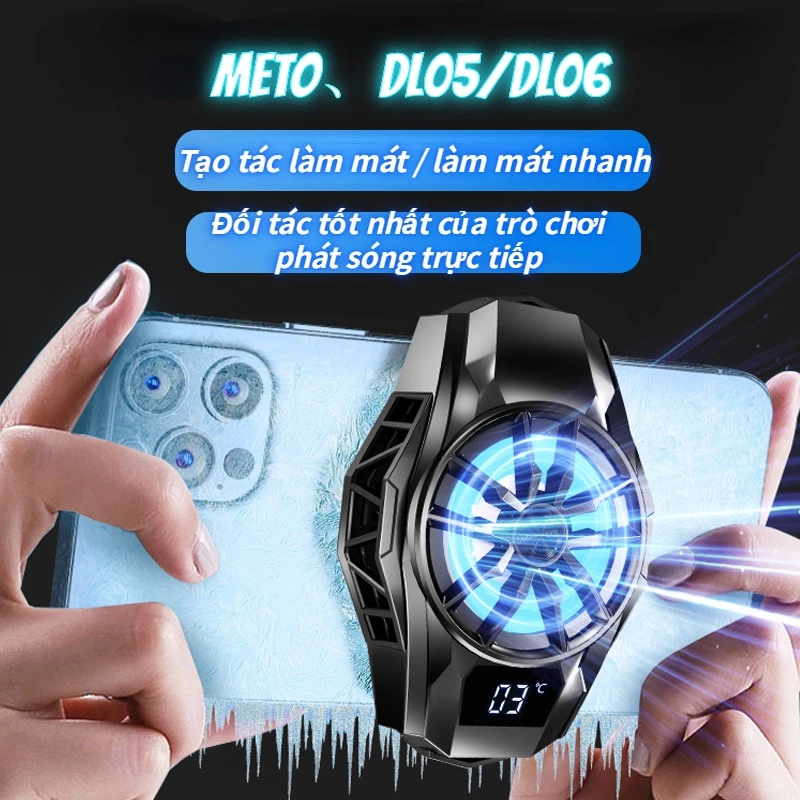 Quạt tản nhiệt cho điện thoại CX07/DL06 phiên bản mới sò lạnh nhanh công suất cao cho điện thoại chơi game