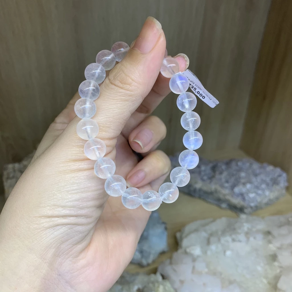 Vòng Hạt Đeo Tay Màu Trắng Đẹp Mắt Cho Mệnh Kim và Mệnh Thủy