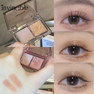 Matte glitter nude brown eye shadow / shimmer brighten long lasting eye shadow palette / portable eye pigments không thấm nước