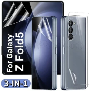 For samsung galaxy z fold 5 / outer inner screen phone film / soft tpu hydrogel film / full coverage screen protector / hd clear anti-scratch protection film