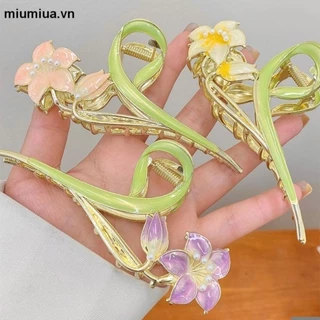 miumiua🔮Kẹp Tóc Hình Hoa Tulip 2 Đầu Thanh Lịch Cho Nữ